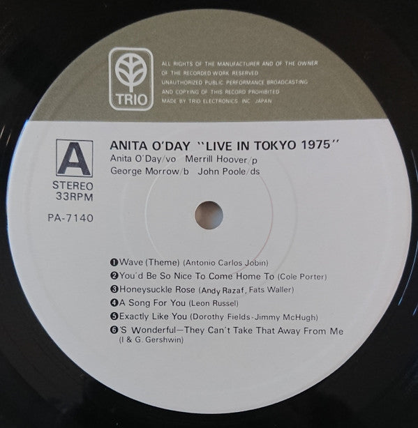 Live In Tokyo, 1975