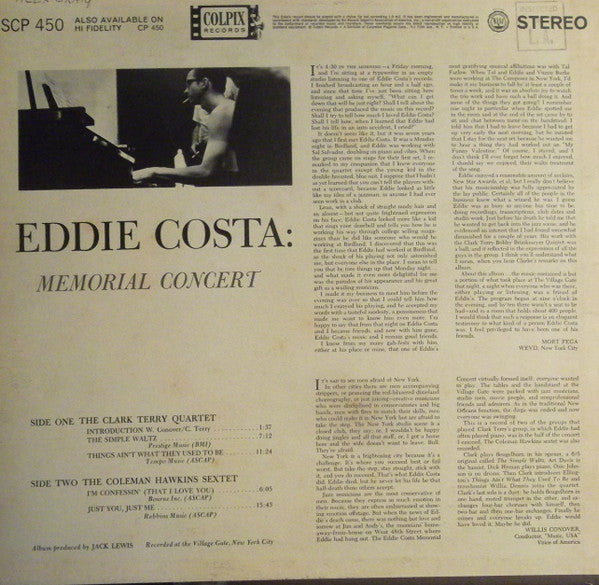 Eddie Costa: Memorial Concert