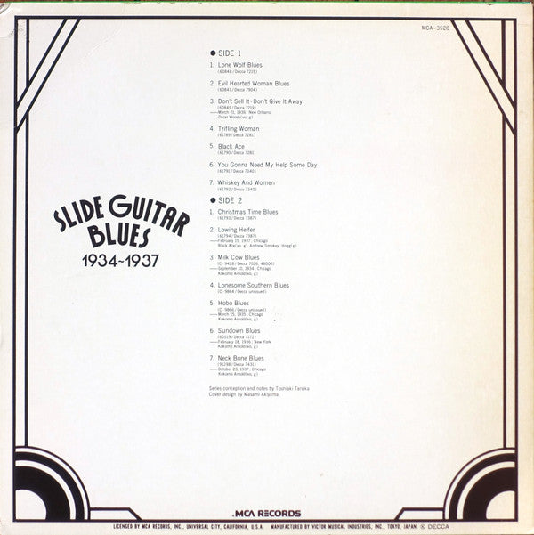 Slide Guitar Blues 1934-1937