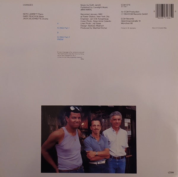 Release: Changes-Vinyl-Germany-1984-ECM 1276, 817 436-1-1172696