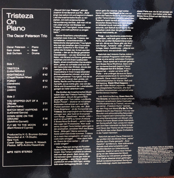 Tristeza On Piano