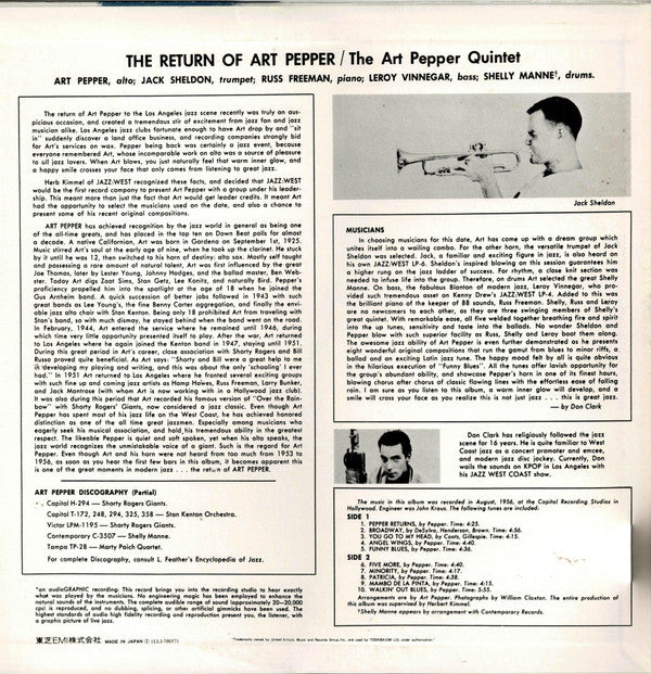The Return Of Art Pepper