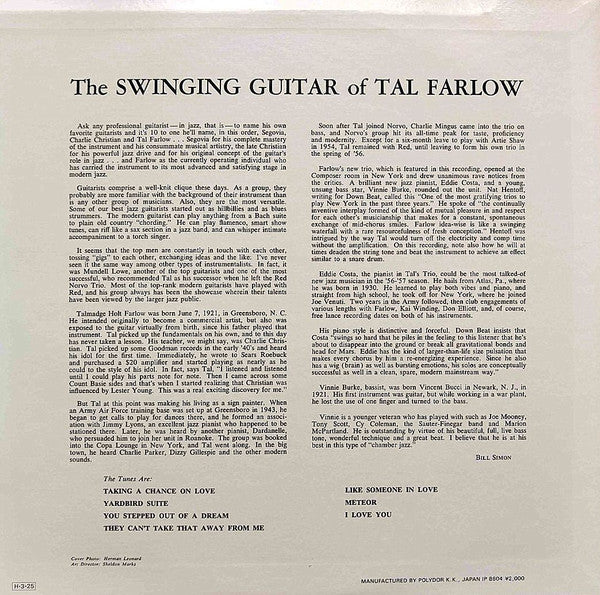 The Swinging Guitar Of Tal Farlow