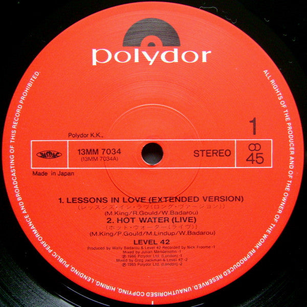 Lessons In Love / Something About You