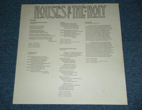Houses Of The Holy