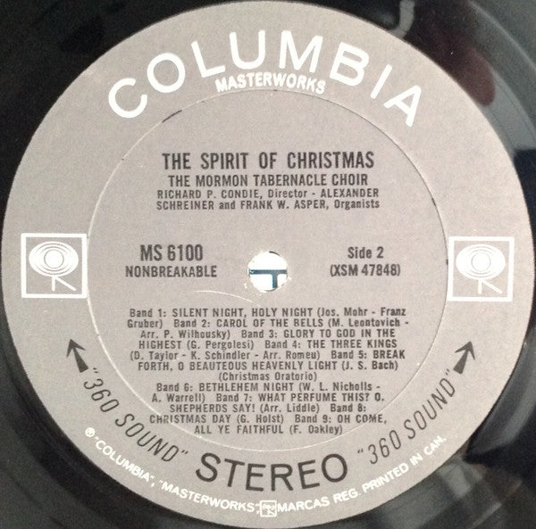 The Spirit Of Christmas: Christmas Carols Sung By The Mormon Tabernacle Choir