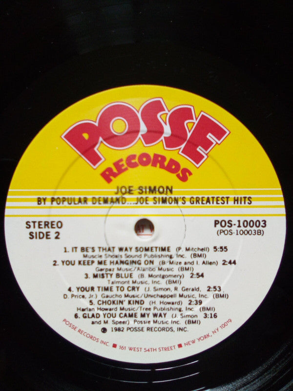 By Popular Demand...Joe Simon's Greatest Hits
