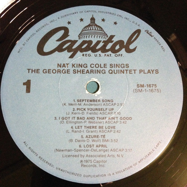 Nat King Cole Sings / George Shearing Plays