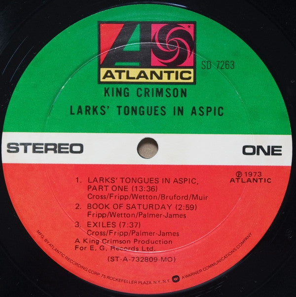 Larks' Tongues In Aspic
