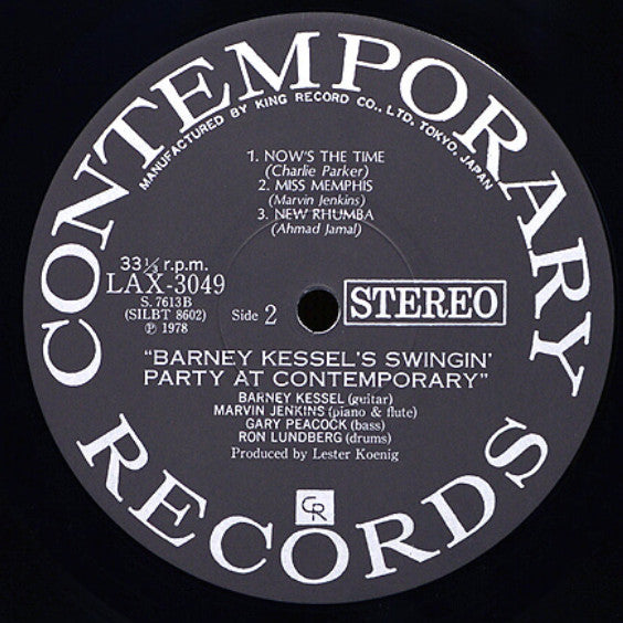 Barney Kessel's Swingin' Party At Contemporary