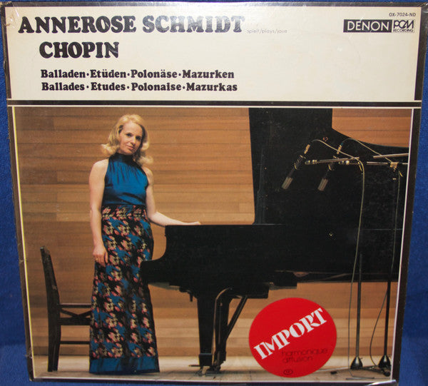 Annerose Schmidt Spielt Chopin - Balladen, Etüden, Polonäse, Mazurken