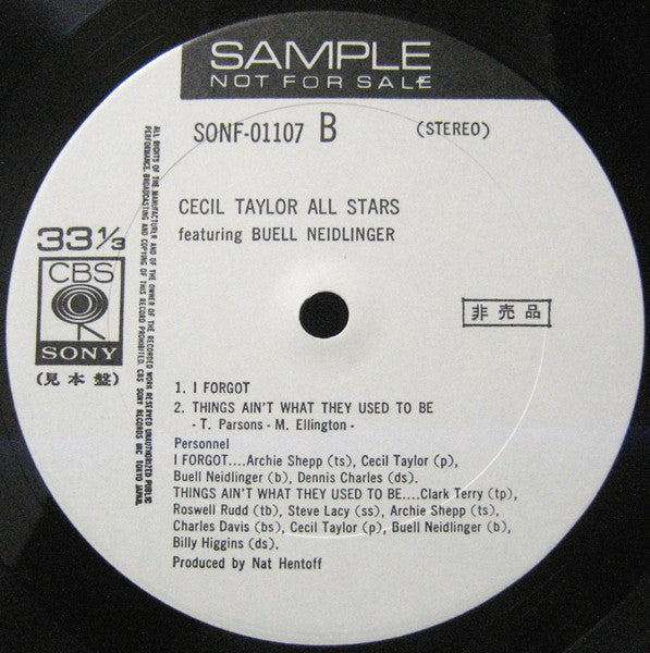 Cecil Taylor All Stars Featuaring Buell Neidlinger