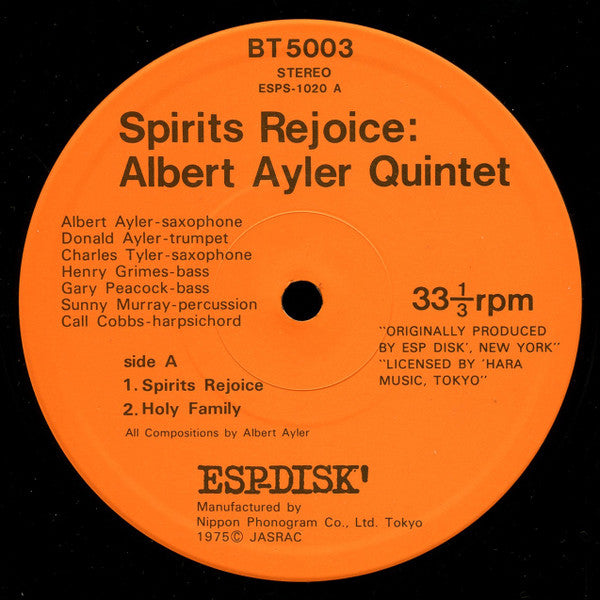 Spirits Rejoice