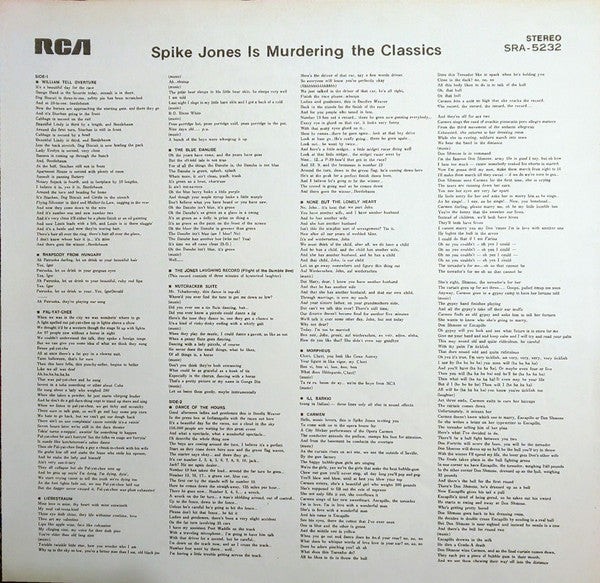 Spike Jones Is Murdering The Classics = 元祖!! 冗談音楽/スパイク・ジョーンズ~クラシック編