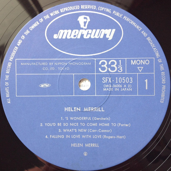 Helen Merrill = ユード・ビー・ソー・ナイス