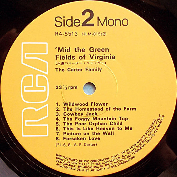 'Mid The Green Fields Of Virginia = 永遠のカーター・ファミリー