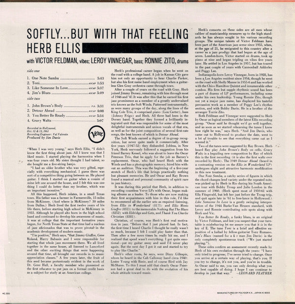 Softly... But With That Feeling
