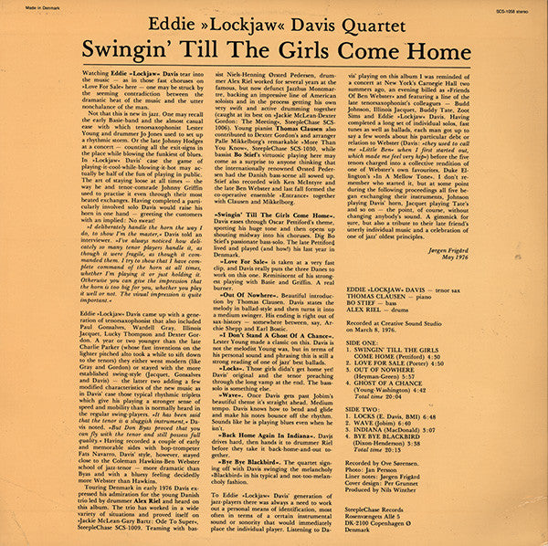 Release: Swingin' Till The Girls Come Home-Vinyl-Denmark-1976-SCS 1058, SCS-1058-6376114