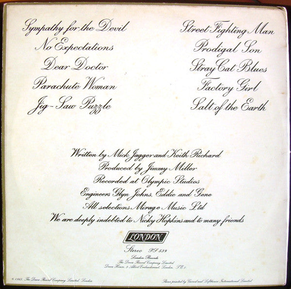 Beggars Banquet