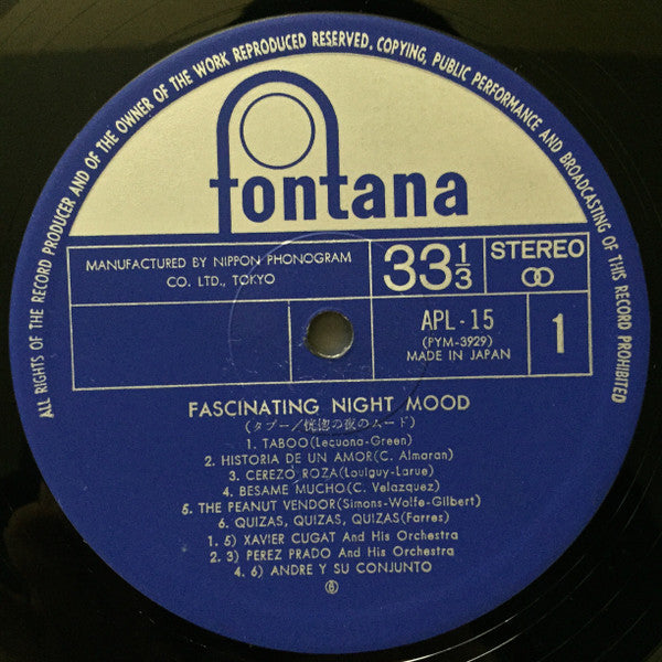 Fascinating Night Mood = タブー / 恍惚の夜のムード