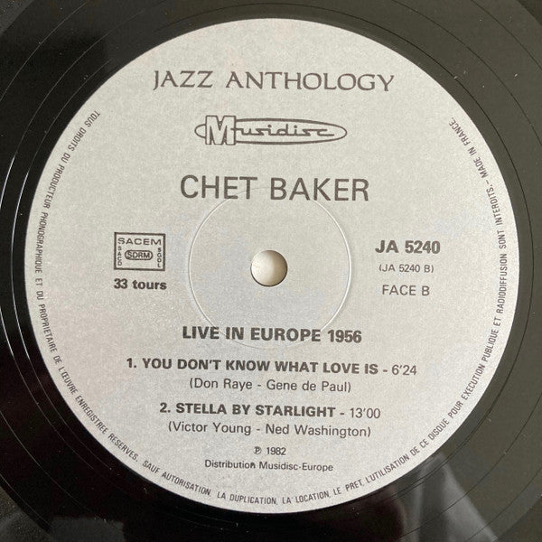 Live In Europe 1956