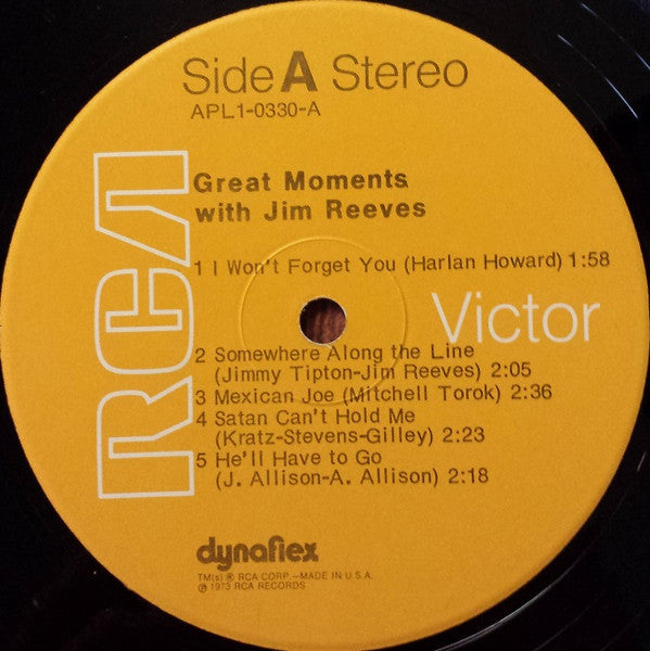 Great Moments With Jim Reeves