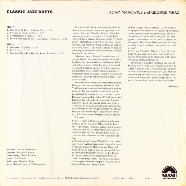 Classic Jazz Duets