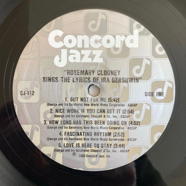 Rosemary Clooney Sings The Lyrics Of Ira Gershwin