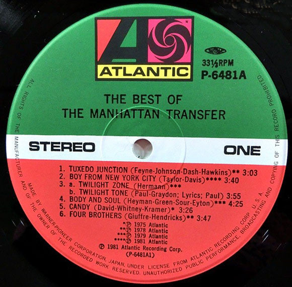 The Best Of The Manhattan Transfer = ベスト・オブマンハッタン・トランスファー