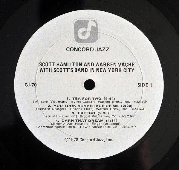 Scott Hamilton And Warren Vaché With Scott's Band In New York City