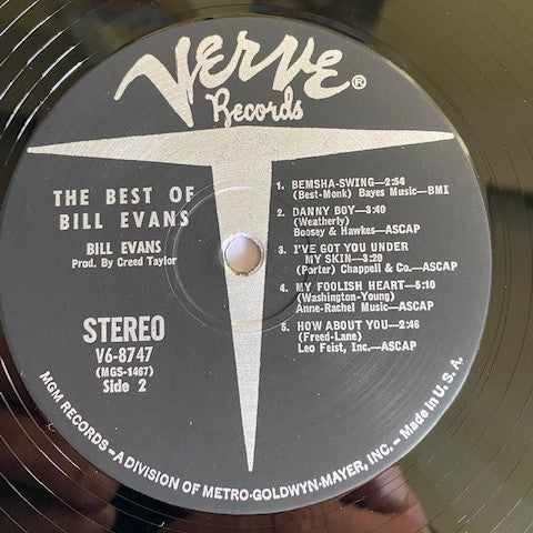 The Best Of Bill Evans