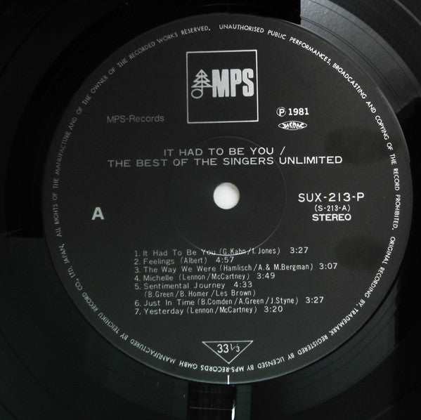 It Had To Be You / The Best Of The Singers Unlimited