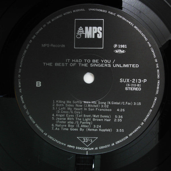 It Had To Be You / The Best Of The Singers Unlimited