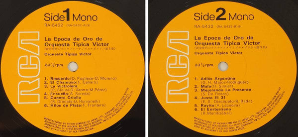 Epoca De Oro Del Tango = 黄金時代のオルケスタ・ティピカ・ビクトル 第3集