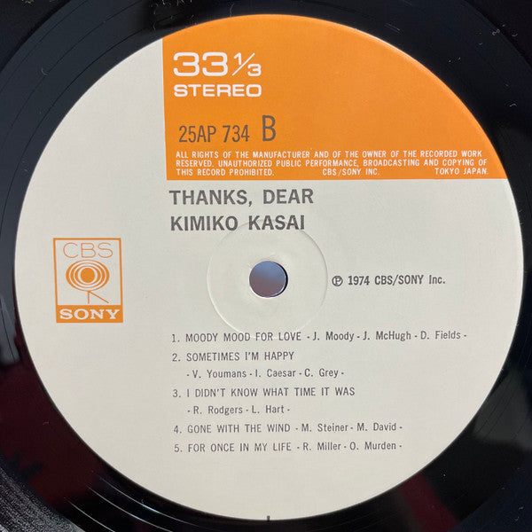 Thanks, Dear