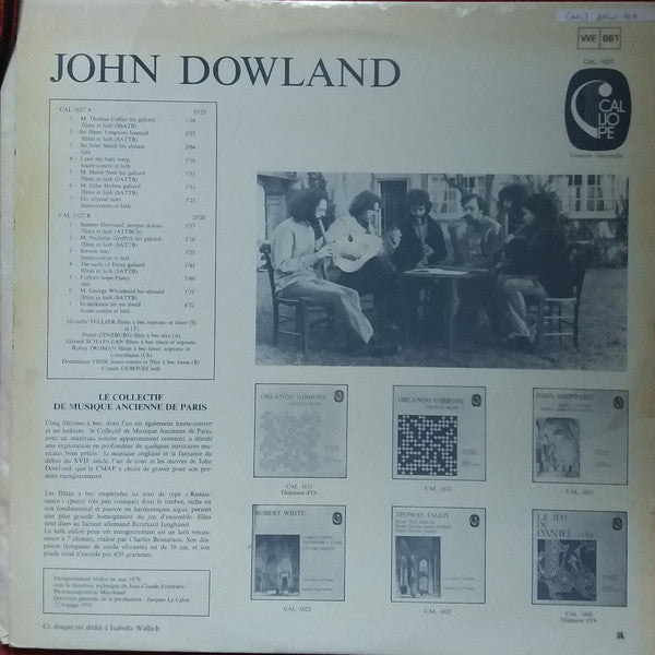 Release: Pavanes, Gaillardes, Airs, Allemandes Et Fantaisie-Vinyl-France-1979-CAL 1627-15999682