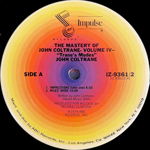The Mastery Of John Coltrane / Vol. IV "Trane's Modes"