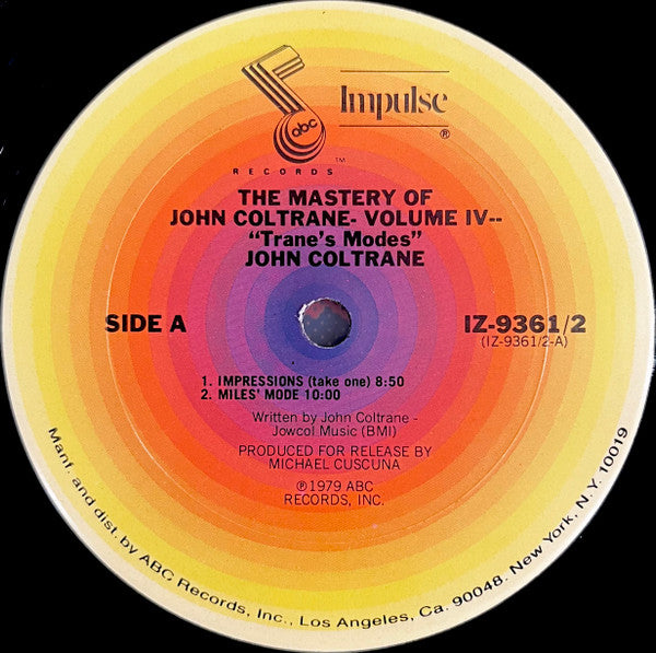 The Mastery Of John Coltrane / Vol. IV "Trane's Modes"