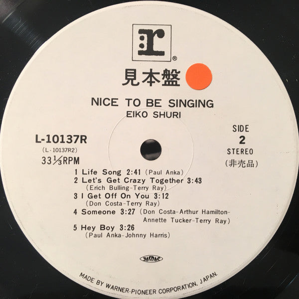 Nice To Be Singing