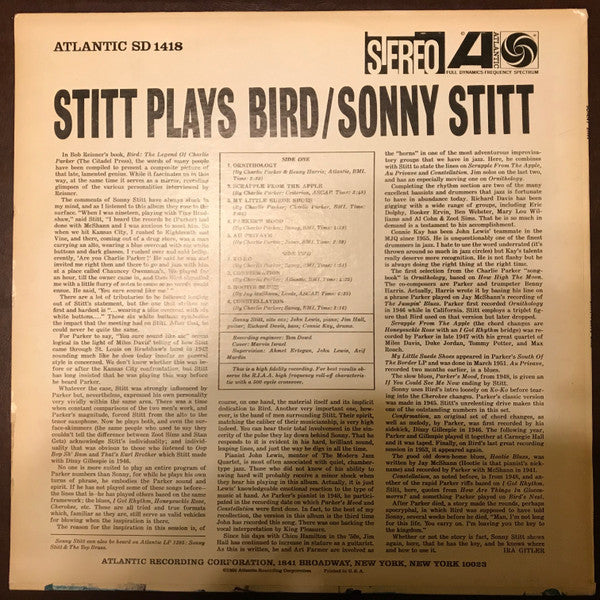 Stitt Plays Bird