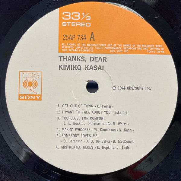 Thanks, Dear