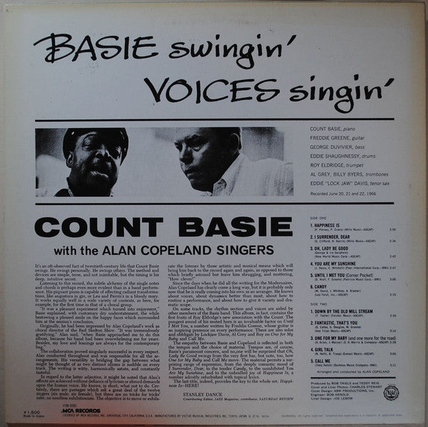 Basie Swingin' Voices Singin'