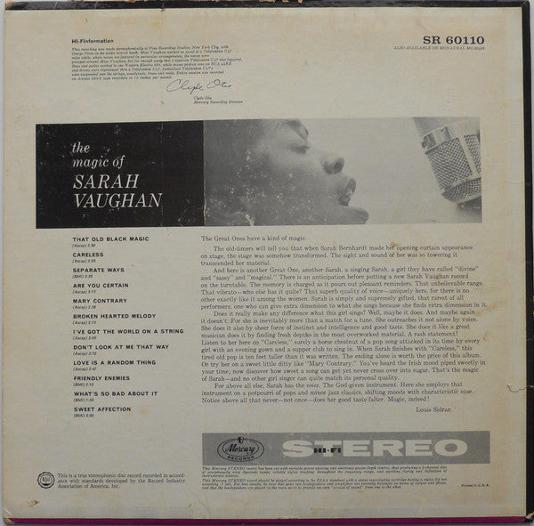 The Magic Of Sarah Vaughan