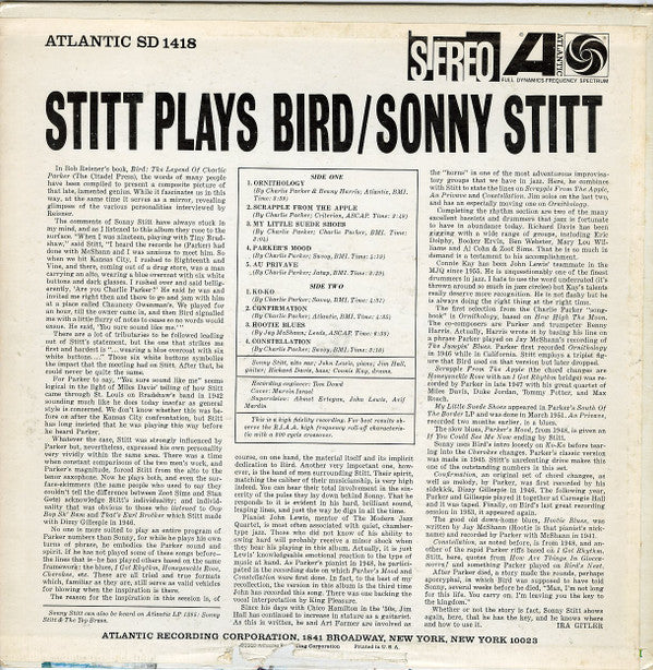 Stitt Plays Bird