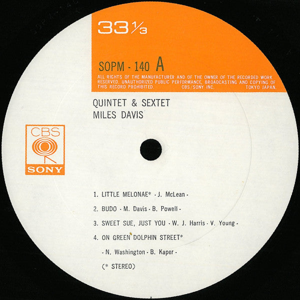 The Miles Davis Quintet & Sextet