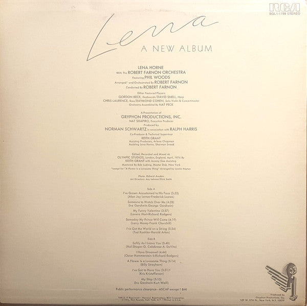 Lena, A New Album