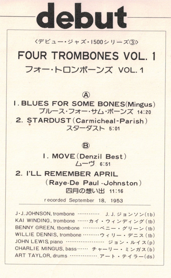 Four Trombones Vol. 1
