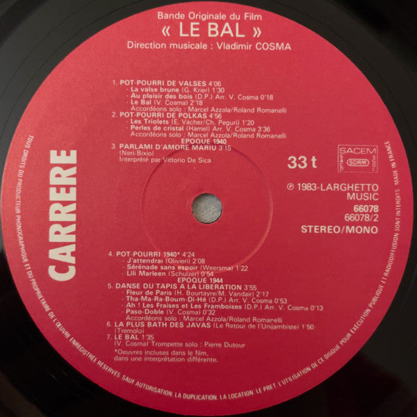 Le Bal (Bande Originale Du Film)