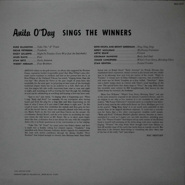 Anita O'Day Sings The Winners
