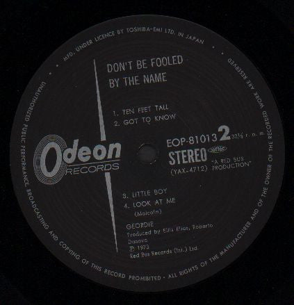 Don't Be Fooled By The Name - ジョーディー2